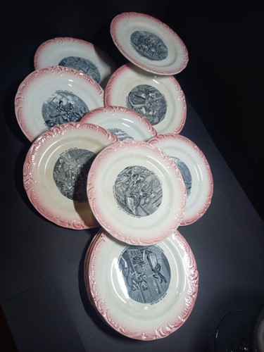 Lot assiettes parlantes art - lot,