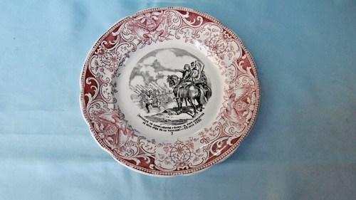 Assiette parlante jeanne arc - assiette, d'arc
