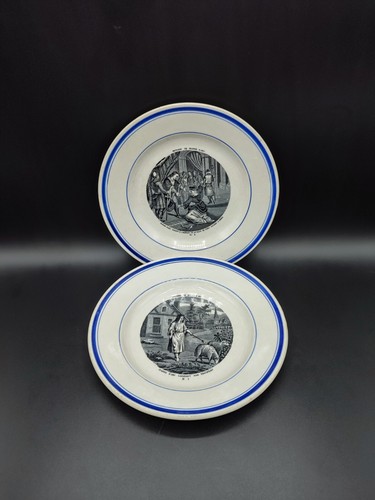 Assiettes parlantes gien - 2, parlantes,